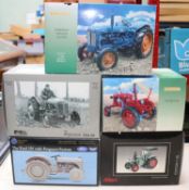 5 various makes of 1:16/1:18 scale tractors. An AGCO Ferguson TEA20 in light grey. A Precision