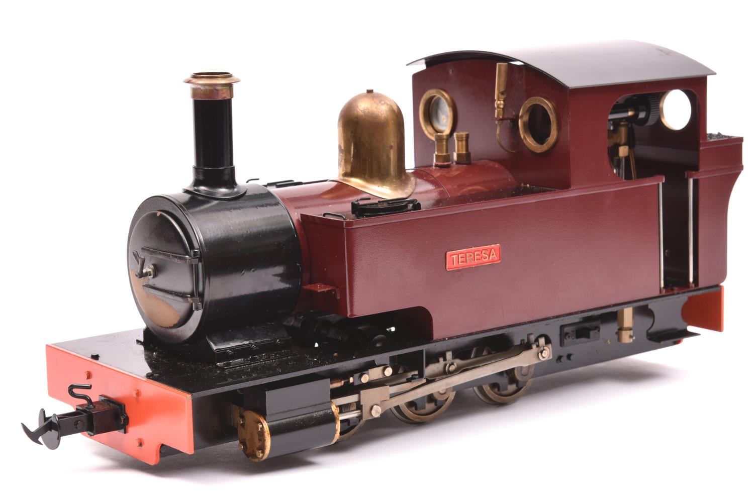 A 16mm scale Accucraft live steam 'Lawley' 0-6-0T locomotive (gauge adjustible and currently set