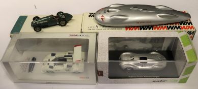 4 1:43 scale racing/record cars. Western Models 1939 Railton Record Car (WMS25), finished in