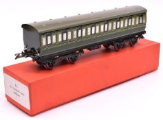 A Middleton Products, Australia, Hornby Series style O gauge tinplate Southern Railway First Third