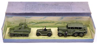 Dinky Toys Military Set. Royal Tank Corps Light Tank Set 152. Comprising Light Tank MkV1,