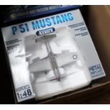 6 Collection Armour 1:48 scale Military Aircraft. P.51 Mustang USAF. P.38/Jack USAF. P40 Warhawk