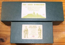 2x Toy Army Workshop sets of model soldiers. BS 104; Open Limber with 3x Gunners in slouch hats.