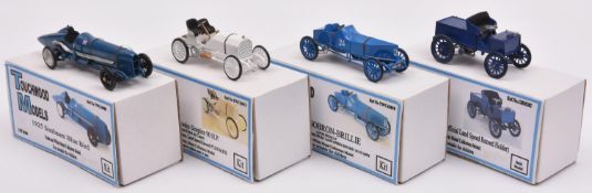 4 Touchwood Models 1:43rd scale resin and white metal models. All well made examples, 3 from kits-