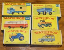 6 Matchbox Series. 12 Safari Land Rover. 39 Ford Tractor. 40 Hay Trailer. 49 Unimog. 60 Office