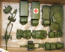12x Dinky Toys military vehicles. Including; Centurion Tank, 2x Army Wagon, Military Ambulance,