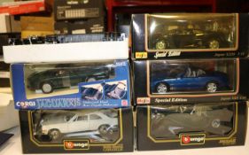 38x vehicles by various makes. Including; Corgi large scale Jaguar XJS (94635). 2x Maisto 1:18;