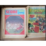 Approx 280x Score, Scorcher, Tiger, etc comics from the 1970s. Mostly examples of 'Scorcher and