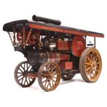 A very well engineered and documented scratchbuilt live steam model of a 1.5 inch scale Fowler