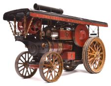 A very well engineered and documented scratchbuilt live steam model of a 1.5 inch scale Fowler