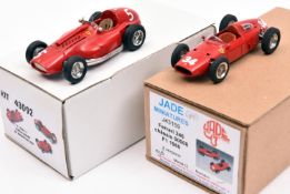 2 1:43 scale resin Italian Single Seater Racing Cars. Model Car Collection 1956 Ferrari F. 555 F1