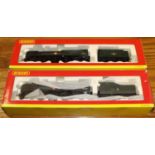 2 Hornby 'OO' gauge BR Merchant Navy class 4-6-2 tender locomotives. Elders Fyffes, RN 35016, (