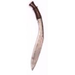 An early 19th century Gurkha kukri, of the type used against the British army at the time, 18”