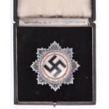 A scarce Third Reich German Cross 1st Class, pin marked “1”, in case of issue. GC £280-300.