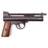 A good pre war .177” Webley Mark I air pistol, number 34520 (1929), with full patents, trigger