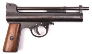 A good pre war .177” Webley Mark I air pistol, number 34520 (1929), with full patents, trigger