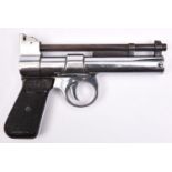 A post war pre 1958 .177” Webley Junior air pistol, batch number 802 (number 2802 beneath left