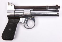 A post war pre 1958 .177” Webley Junior air pistol, batch number 802 (number 2802 beneath left