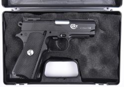 A .177” Umarex Colt Defender CO2 multi shot BB pistol, number 11H02169. GWO & New Condition; in