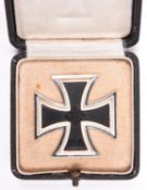 A good 1939 Iron Cross 1st Class, with bright silver rim, frosted back, and iron centre, the flat