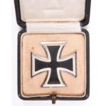 A good 1939 Iron Cross 1st Class, with bright silver rim, frosted back, and iron centre, the flat