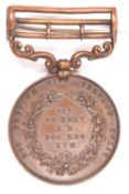 Royal Humane Society bronze medal for a successful rescue (Henry Wallace Michels 1st May 1882), GVF,