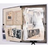 A collection of German WWII period Feldpost and Feldluftpost letters, photographs, memorial cards,