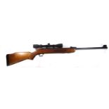 A good .22” BSA Airsporter ‘S” underlever air rifle, 1979-83, number GM 00137, the walnut stock