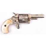 A 5 shot .32” rimfire single action revolver, octagonal barrel 2¼” stamped “Red Jacket No 6”, bright