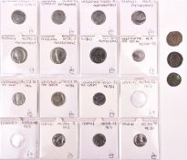 Roman AE coins (20): Diocletian AE Follis, rev Genio Populi Romani, ANT in ex, the remainder