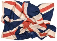 A large Boer War period Union Flag, 138” x 70”, the hoist stamped with broad arrow, “Lane & Neeve, 4