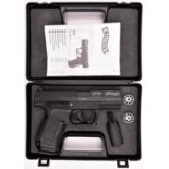 A .177” Umarex Walther CP99 repeater CO2 pistol, number J12438864. GWO & New Condition, in its