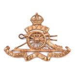 An OR’s cap badge of the 5th London Brigade, Royal Field Artillery. GC £40-50