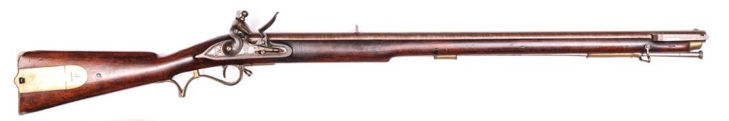A very good .65” Enfield made late pattern Baker flintlock rifle, 45½” overall, twist barrel 30”