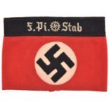 A Third Reich DAF Festung Pioneer felt armband. VGC £60-80.