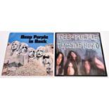 2x Deep Purple 12" vinyl albums. Deep Purple in Rock, SHVL 777A-2/B-1. Machine Head, TPSA 7504 A-