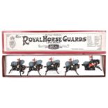 Britains British Soldiers The Royal Horse Guards (The Blues) No.2. Comprising 5 mounted, Officer