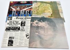 4x The Beatles related albums on 12" vinyl. John Lennon - Imagine (with poster, postcard and