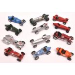 12 white metal, resin and die-cast Competition Cars. Including 1930 Maserati, Austin Ulster,