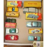 8 Dinky Toys. Austin Healey 100 Sports RN 21. Rolls Royce Silver Wraith. Triumph 2000 Saloon. Austin