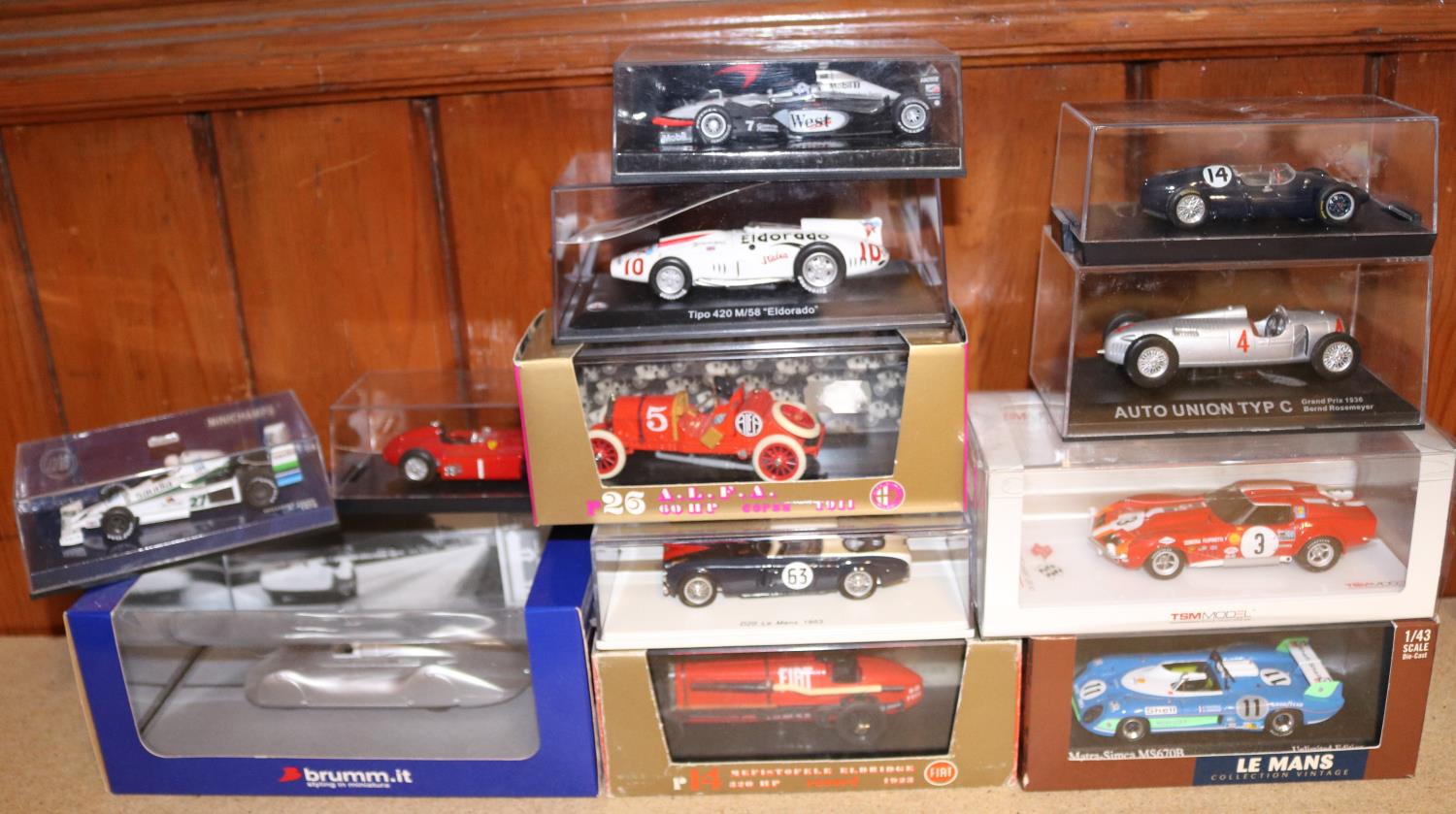 12 Various Makes Competition Cars. Including Hot Wheels 'Red Pack' 1949 Ferrari 125 F1. RN 8.