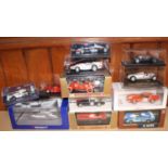 12 Various Makes Competition Cars. Including Hot Wheels 'Red Pack' 1949 Ferrari 125 F1. RN 8.