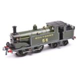 An O gauge brass kitbuilt Southern Railway Class M7 0-4-4T locomotive, 56. Well finished and with