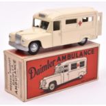 Modern Product Daimler Ambulance. An early example in cream rather than white, with red crosses to