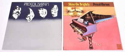 2x procol Harum 12" vinyl albums. Shine On Brightly 1968, YCARX 49-1/50-1. Broken Barricades 1971,