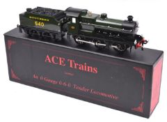 An Ace Trains O gauge Southern Railway Q Class 0-6-0 tender locomotive, 540, in unlined dark green