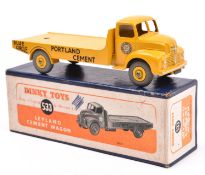Dinky Toys Leyland Cement Wagon (533). In yellow with grey tyres. Boxed, minor wear/damage, with pen