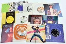 150+ 7" vinyl singles of mainly 1960s/70s/80s mainstream rock and pop including; The Righteous
