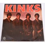 The Kinks - Kinks. Pye 12" vinyl record, South African issue. PL2020 on label and CYL120A on run out