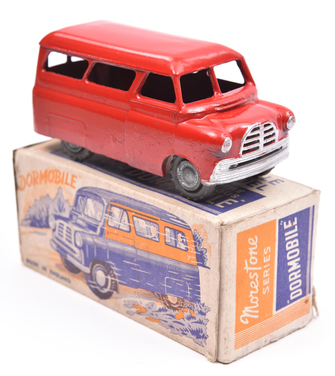 Morestone Series 'Scale Model of the Famous Bedford 'Dormobile''. An example in bright red with